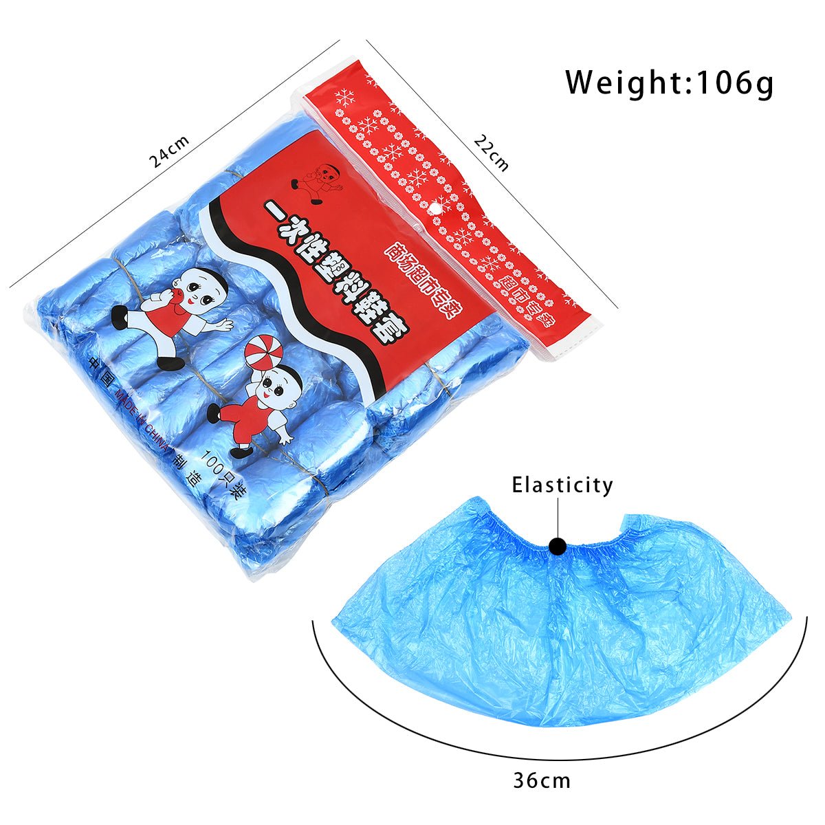 100pcs/pack Disposable Waterproof Shoe Covers. - Easy Wholesale