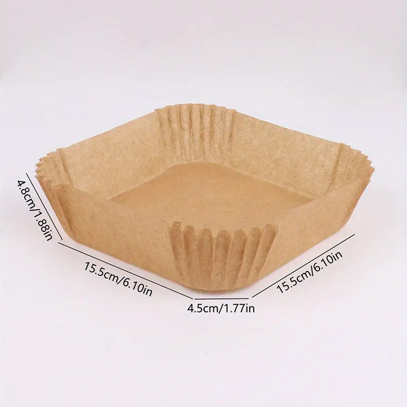 Nonstick Air Fryer Paper Disposable Plate Square (50pcs)