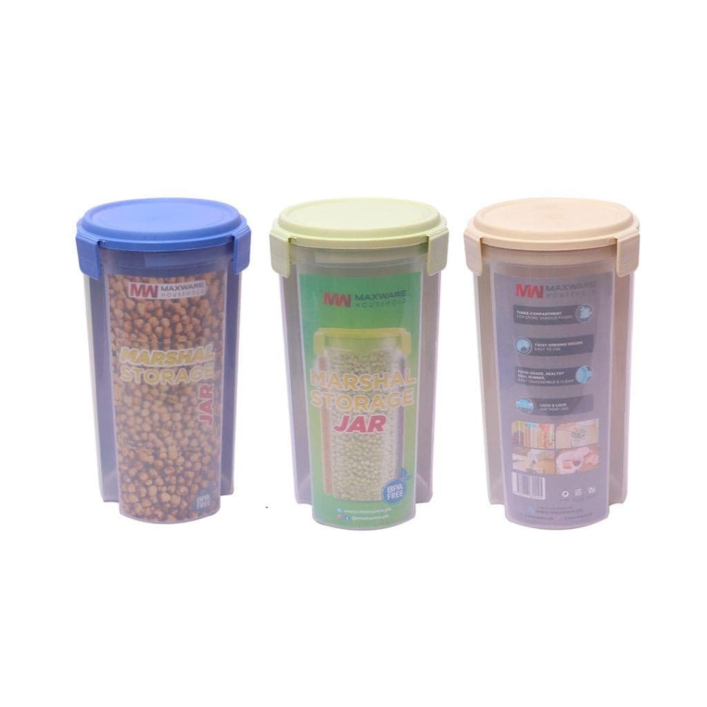 3 Portions Air Tight Storage Container for Multipurpose Use - Easy Wholesale