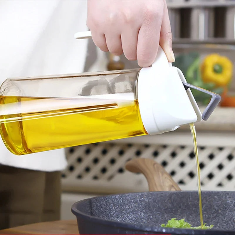 Auto Open Glass Oil Dispenser 630ML