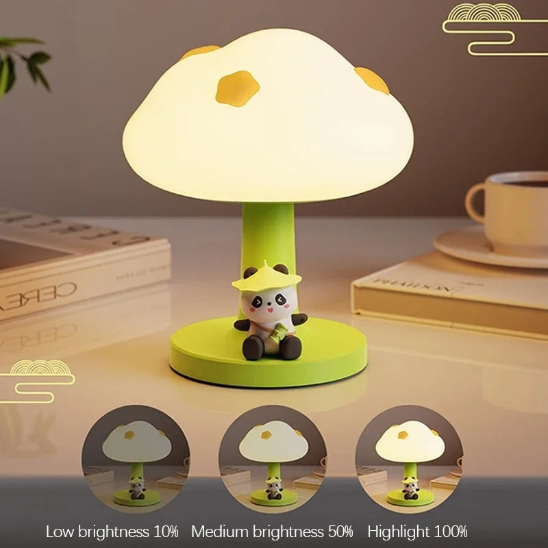 Rechargeable Cartoon Mushroom Lamp