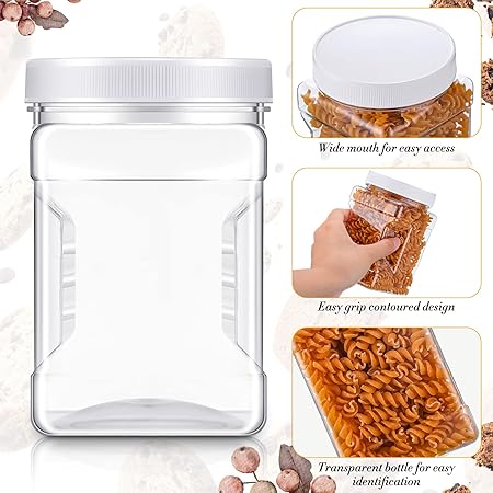 Plastic Square Sealed Jar