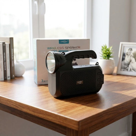 Solar Charging Wireless Bluetooth Speaker With Flashlight
