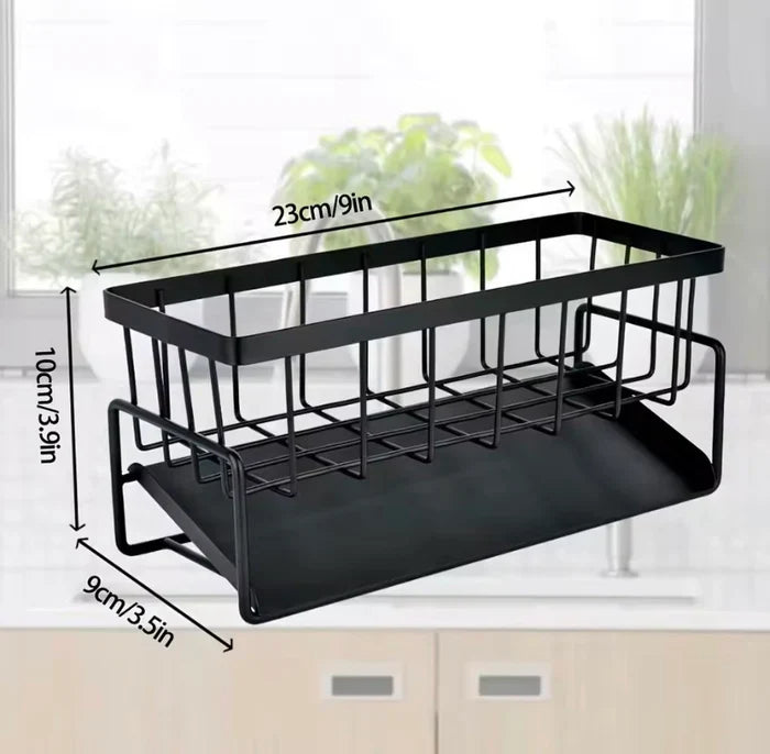 Kitchen Sink Steel Sponge & Brush Holder
