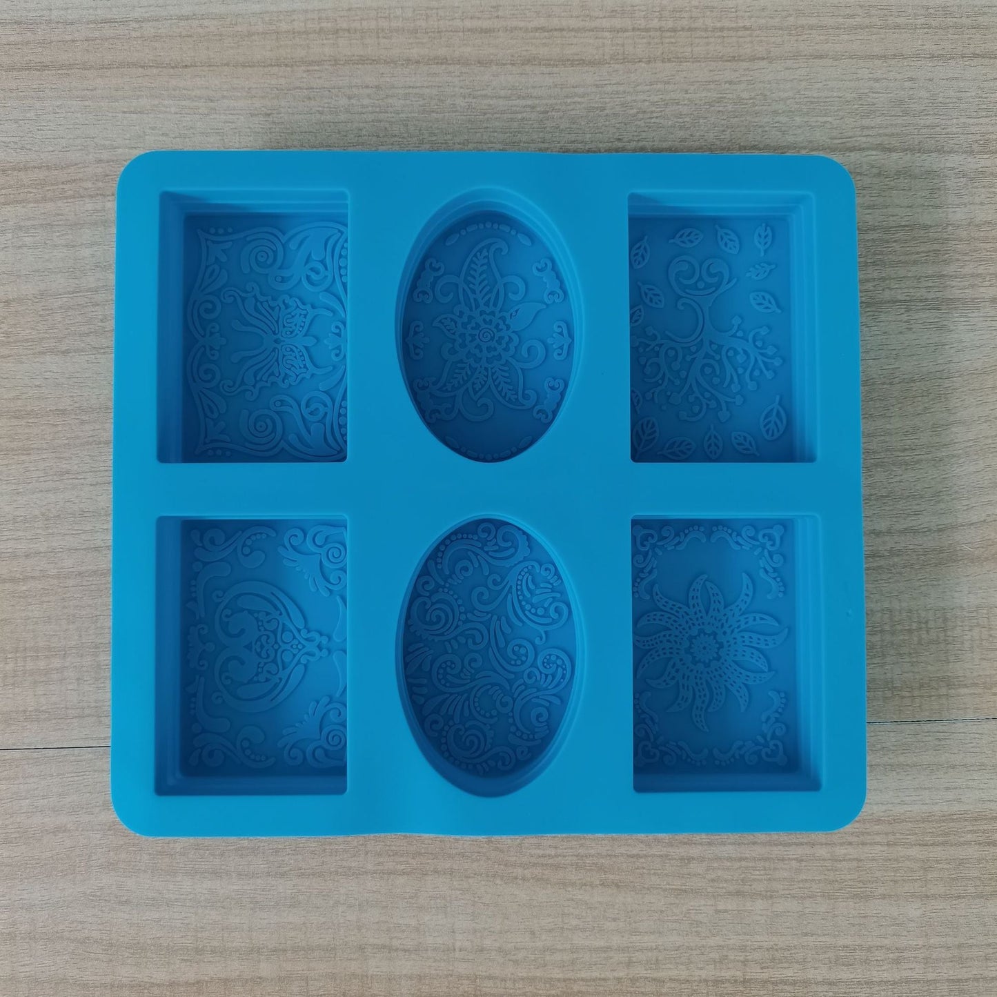6 Pattern Silicone Soap Mold