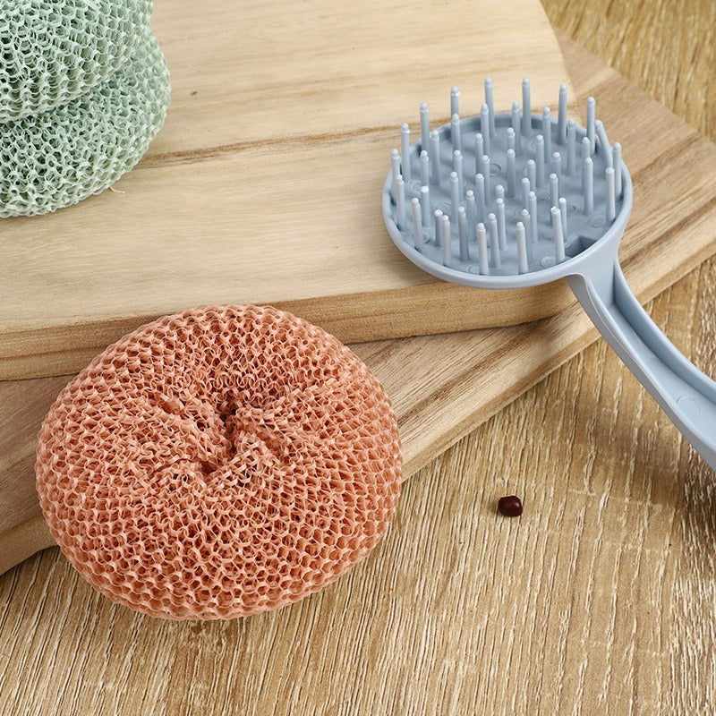 Pot Cleaning Sponge with Long Handle