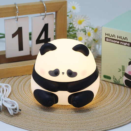 Rechargeable Silicon Panda Sensor Lamp