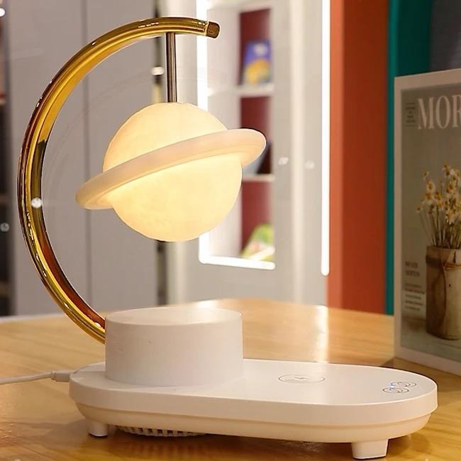 Moon Lamp with Wireless Charger & Bluetooth Speaker