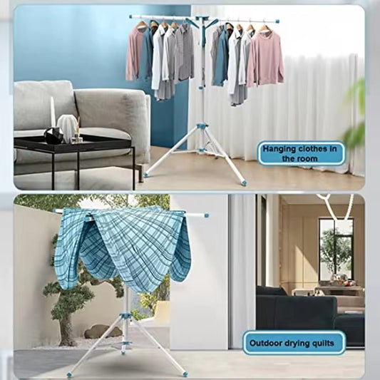 Foldable Tripod Cloth Drying Rack