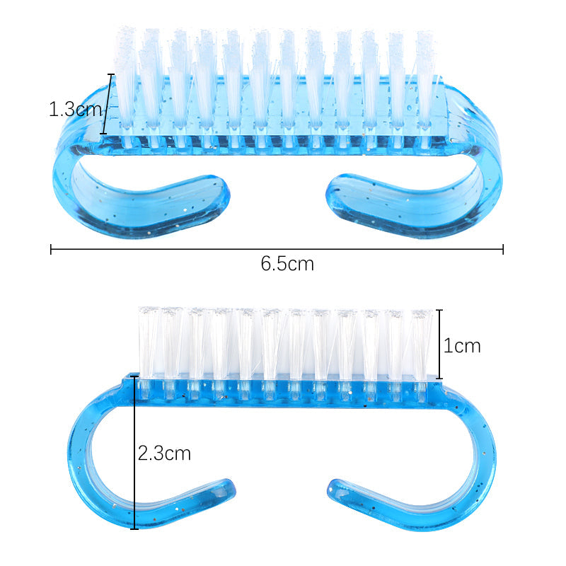 2pcs - Cleaning Nail Brush Tools Plastic Dust Cleaner Brushes.