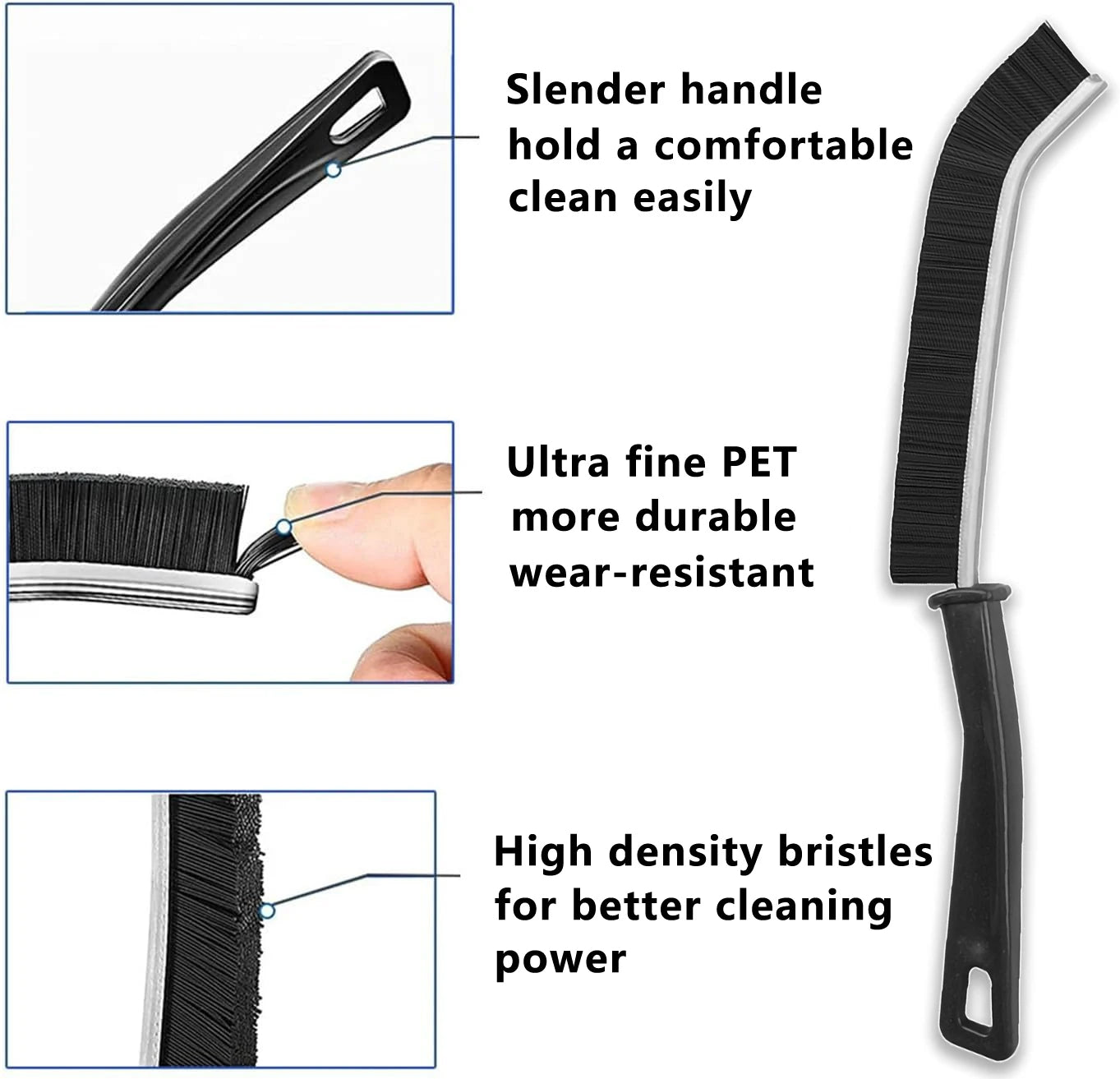 2PCs Bristle Gap Cleaning Brush for bundle