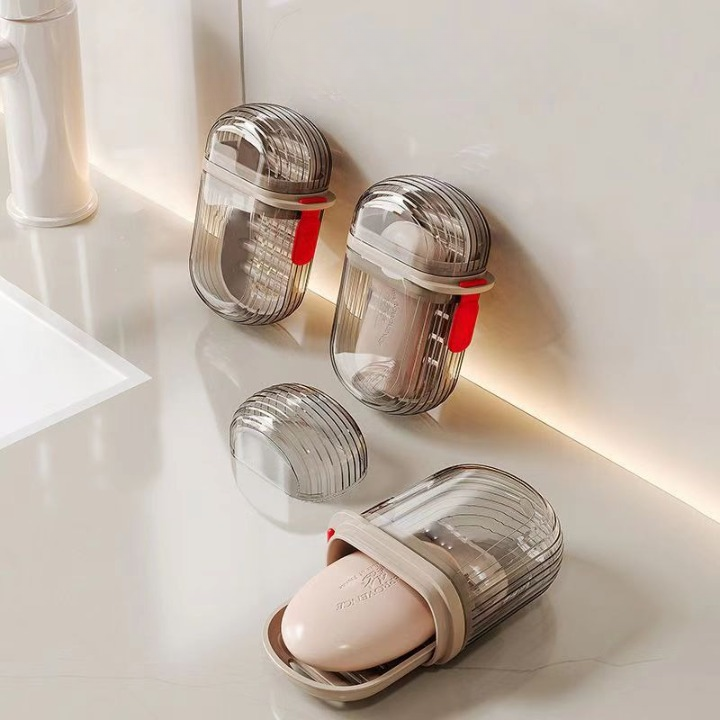 Leakproof Acrylic Travel Soap Holder