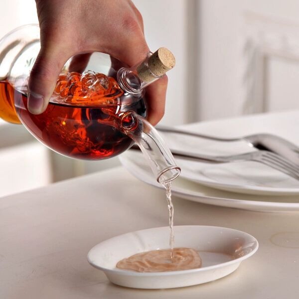 2-in-1 Double Layer Glass Oil Bottle