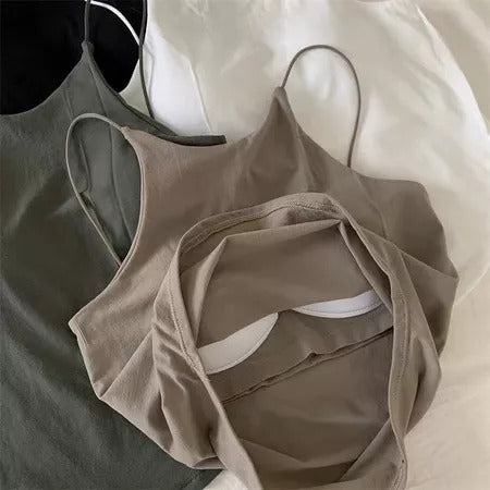 Bra Padding Seamless Women Singlet Top