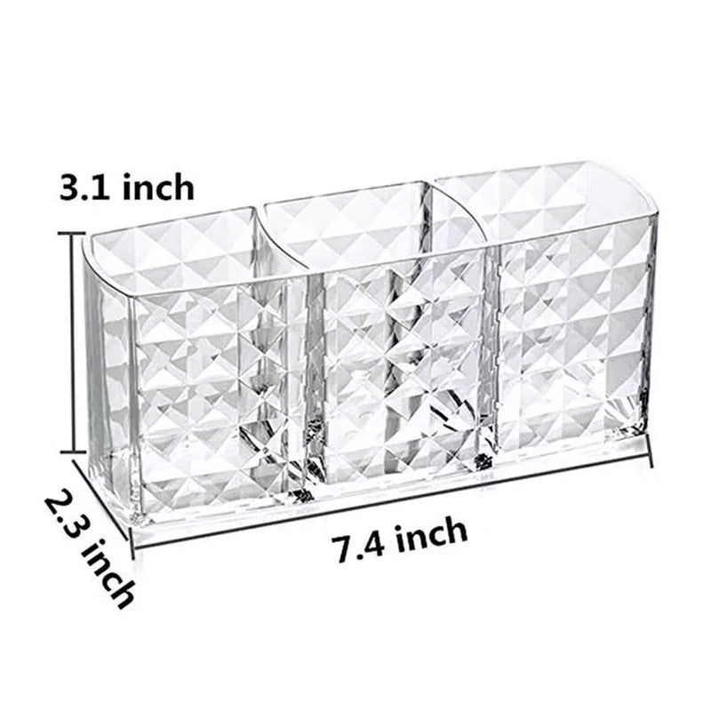 3 Section Acrylic Cosmetic Storage Box