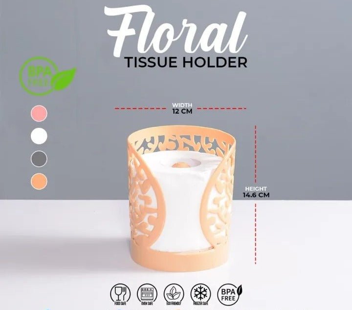 Flower Design Tissue Roll Paper Holder. - Easy Wholesale