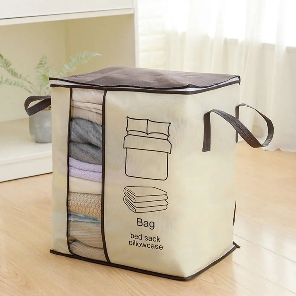 Jumbo Size Multipurpose Storage Bag & Organizer for Clothes & Blanket