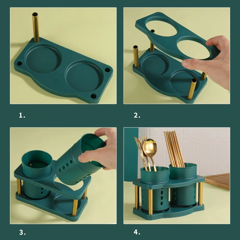 Multi-Functional Kitchen Cutlery Organizer