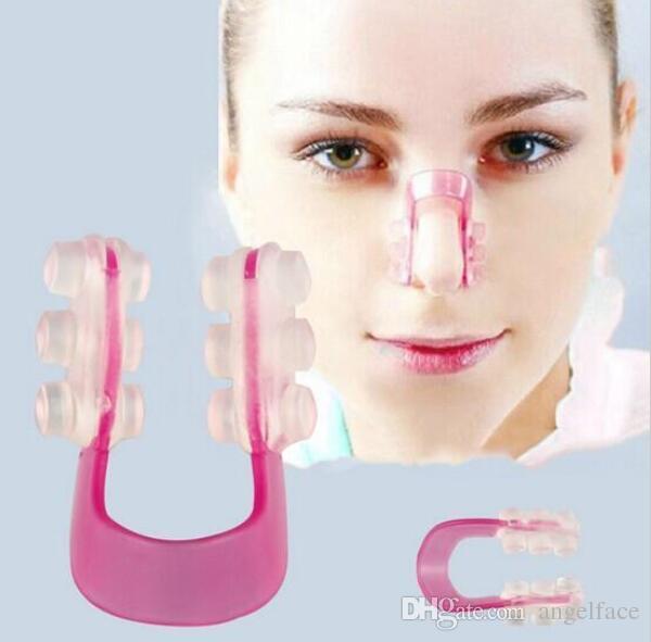 Pack Of 2 Silicone Nose Shaper Lift Up and Lifting Clip Kit Pink