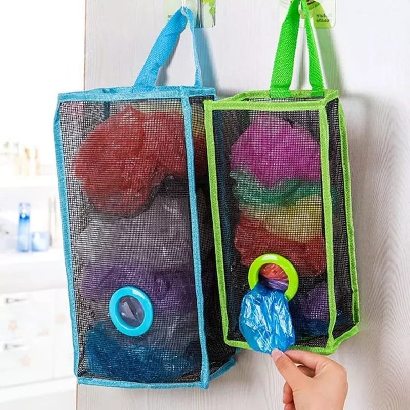 Multi-Purpose Hanging Shopper Dispenser Holder & Organizer Bag - Easy Wholesale