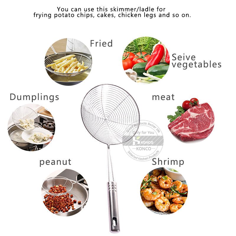 Stainless Steel Food Frying Strainer - Easy Wholesale