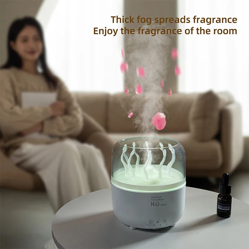 Rotating Jellyfish Aroma Diffuser Humidifier