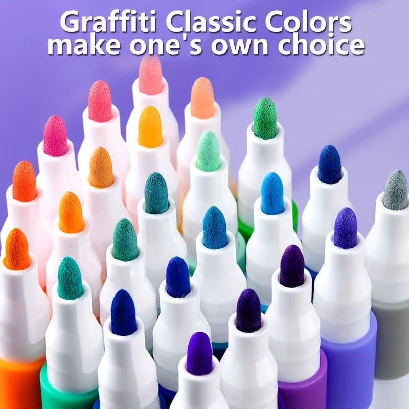 12PCs Kids Drawing Quick-Drying Acrylic Marker