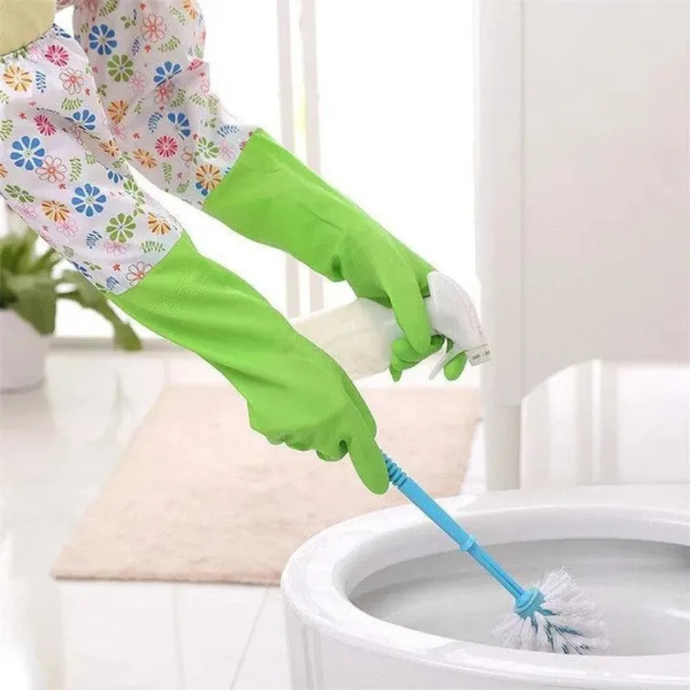 1 Pair Reusable Cleaning Gloves with Sleeve