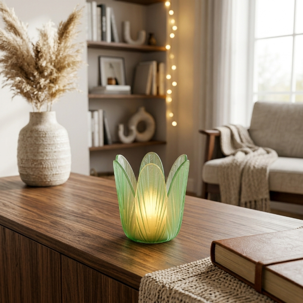 Lotus Glow LED Candle