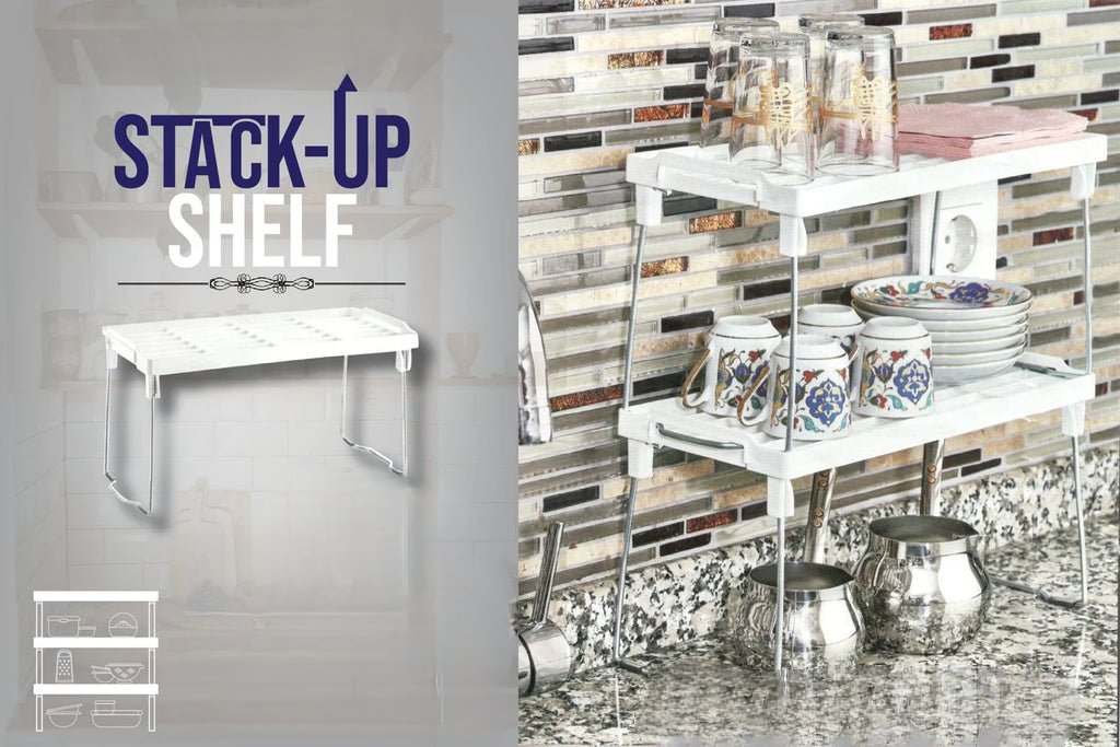 1 Pc Kitchen Stackable Shelf - Easy Wholesale