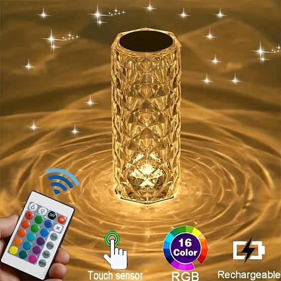 Rechargeable LED Crystal Diamond Lamp