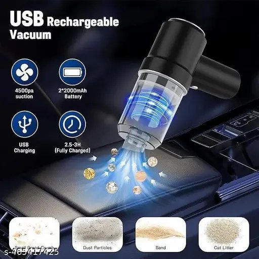 3 In 1 Rechargeable Portable Vacuum Cleaner