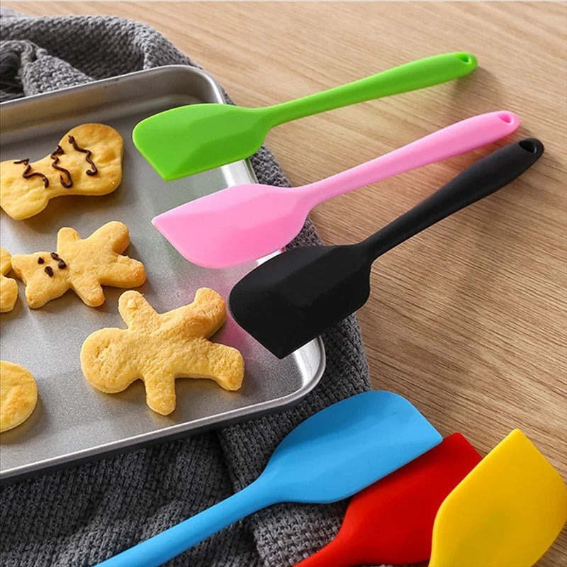 1pc Silicone Spatula Heat Resistant Non-Stick Flexible Rubber Kitchen Essential