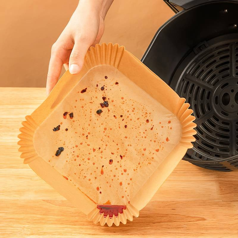 Nonstick Air Fryer Paper Disposable Plate Square (50pcs)