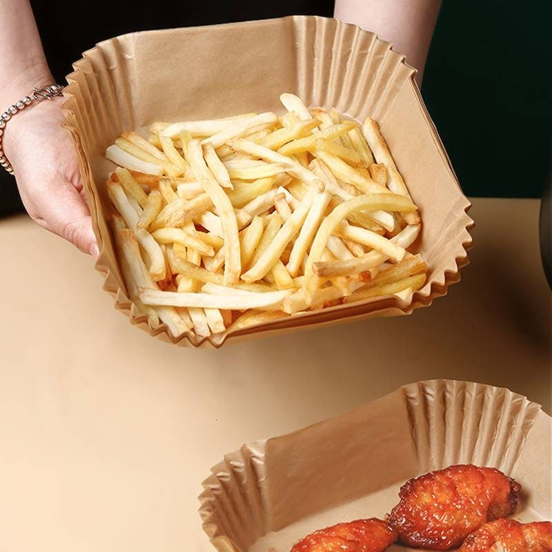 Nonstick Air Fryer Paper Disposable Plate Square (50pcs)