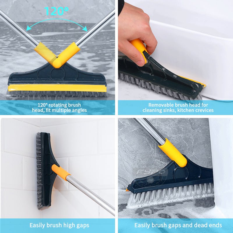 2 In 1 Floor Scrub Cleaning Brush With Removable Long Handle. - Easy Wholesale