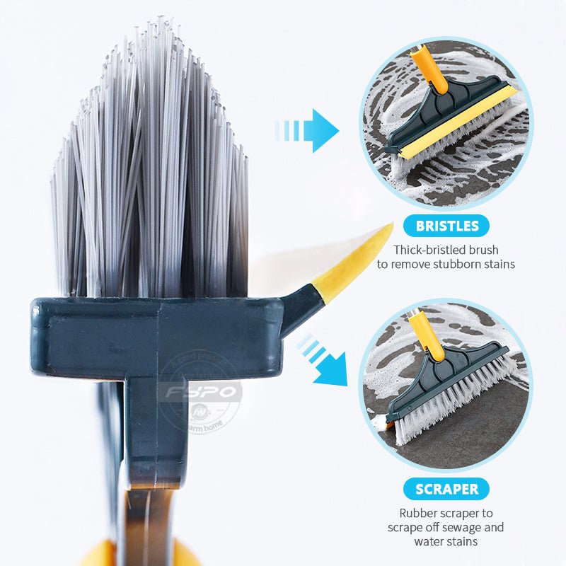 2 In 1 Floor Scrub Cleaning Brush With Removable Long Handle. - Easy Wholesale