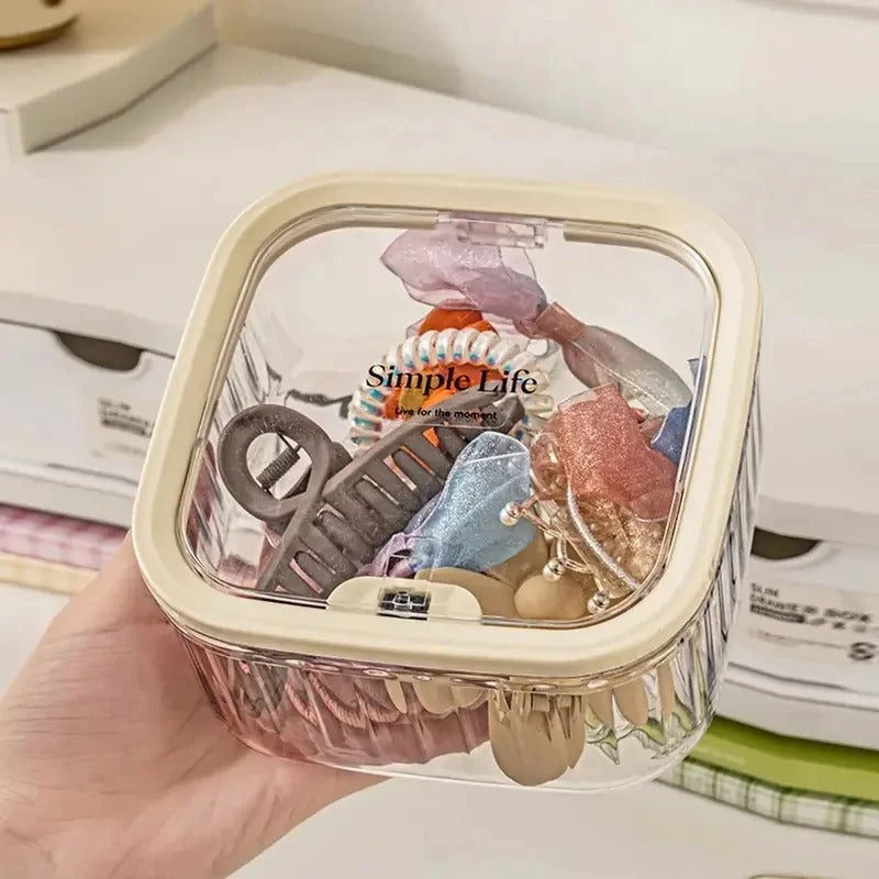 Transparent Mini Desktop Storage Box