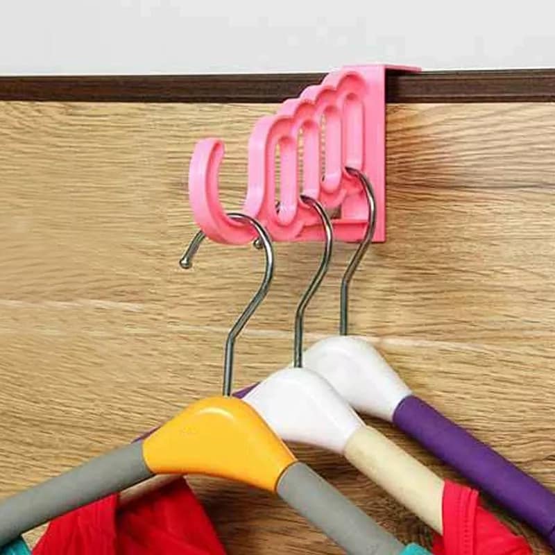 5 Hole Plastic Organizer Door Hooks