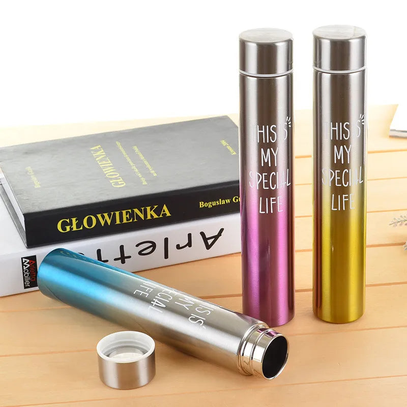 Stainless Steel Vacuum Gradient Water Bottle