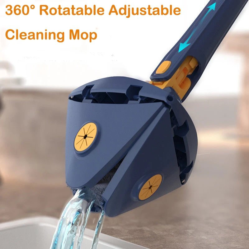 360° Rotatable Adjustable Cleaning Triangle Mop Multipurpose Cleaning Brush. - Easy Wholesale