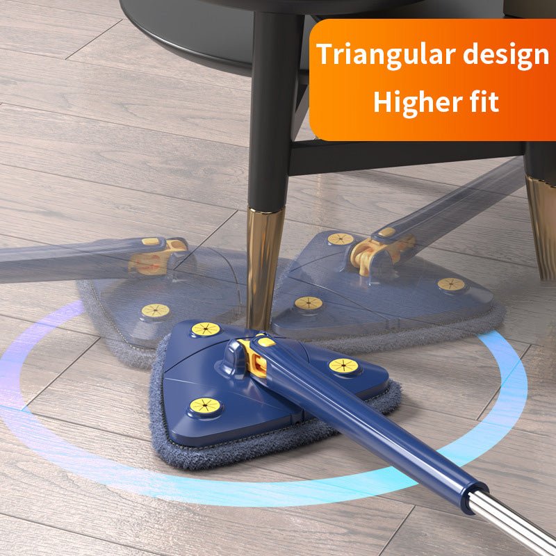 360° Rotatable Adjustable Cleaning Triangle Mop Multipurpose Cleaning Brush. - Easy Wholesale