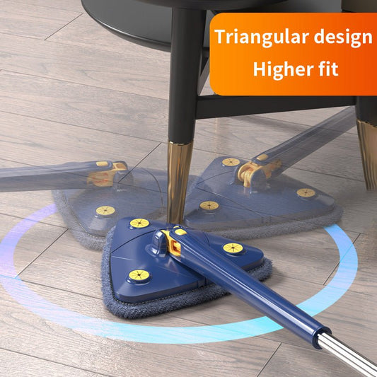 360° Rotatable Adjustable Cleaning Triangle Mop Multipurpose Cleaning Brush. - Easy Wholesale
