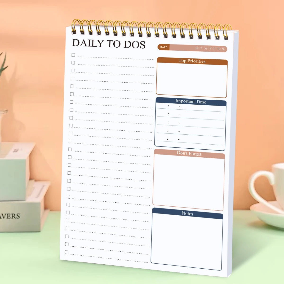 A5 Daily To Do List Notebook