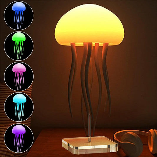 Rechargeable LED Jellyfish Night Lamp