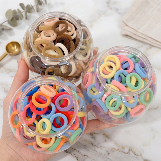 Colorful Hair Band with Jar 40PCs