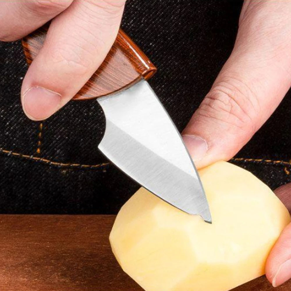 Wooden Handle Mini Pocket Knife Pack of 3