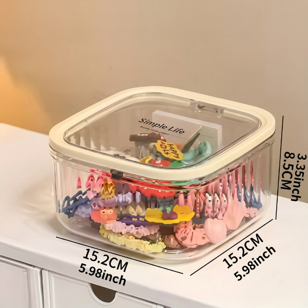 Transparent Mini Desktop Storage Box