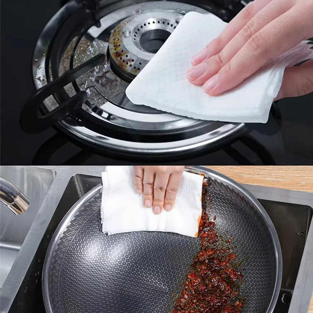80PCs Kitchen Disposable Cleaning Wipes
