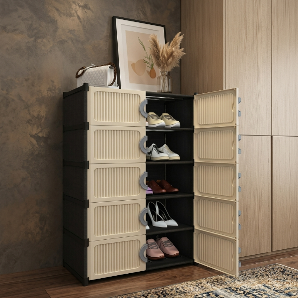 5 Layer Modular Shoe Organizer Cabinet